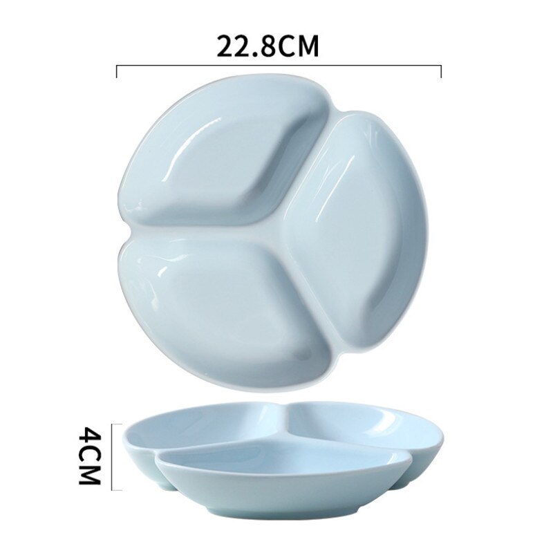 Japanese Ceramic Salad Plate Matte Porcelain Breakfast Dinner Plate Snack Dishes Household Dessert Cake Tray Tableware: 9 inch blue