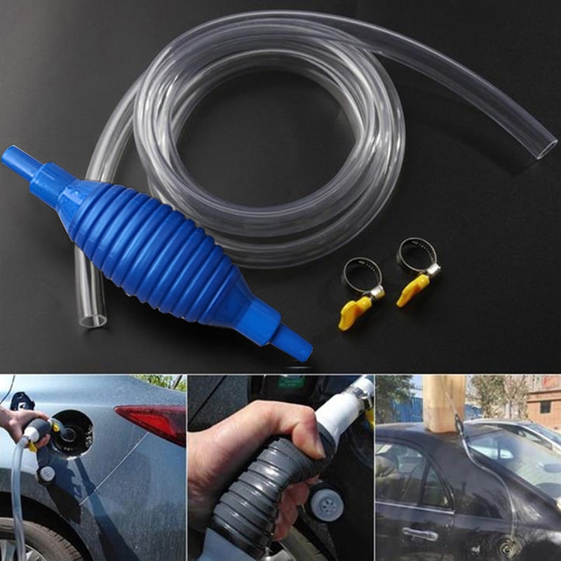 Universal For Car Motorcycle Boat Manual Fuel Pump Line Hand Primer Lamp Water Oil Gasoline Gasoline Diesel Liquid Transfer