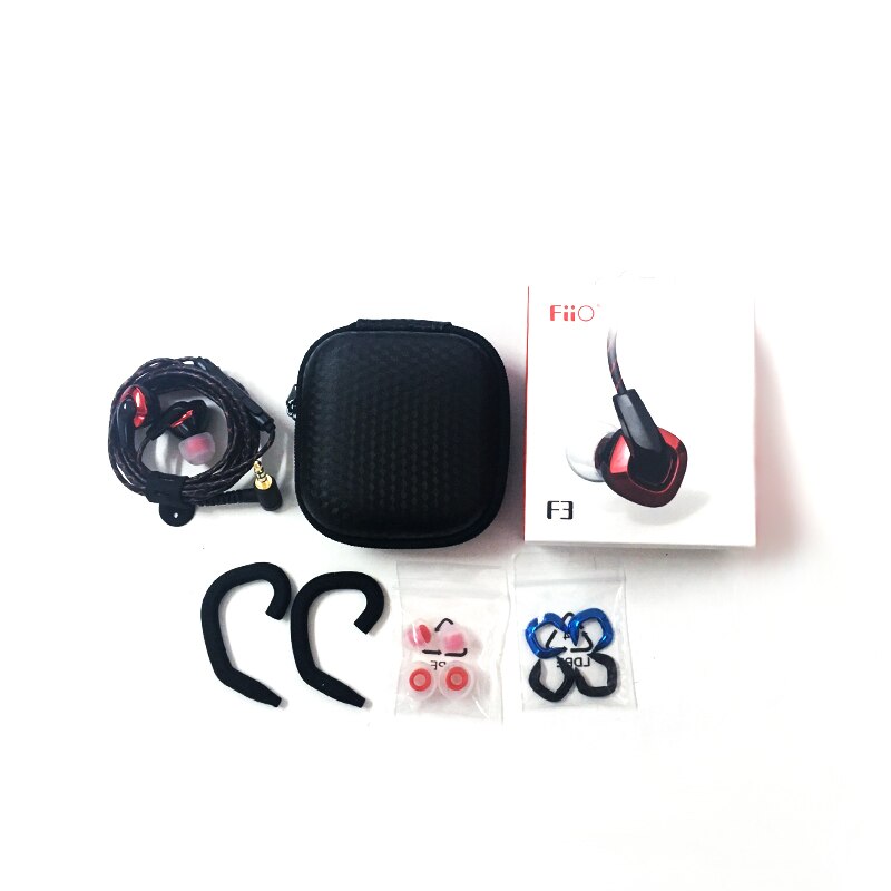 FIIO F3 Dynamische HIFI In-Ear Monitors Oortelefoon met Microfoon voor XIAOMI HUAWEI mobiele telefoon