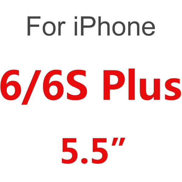 Heldeksel herdet glass for iphone 11 pro max skjermbeskytter film for iphone x xr xs max 6 6s 7 8 plus beskyttende se: For iphone 6(6s) pluss / Hvit