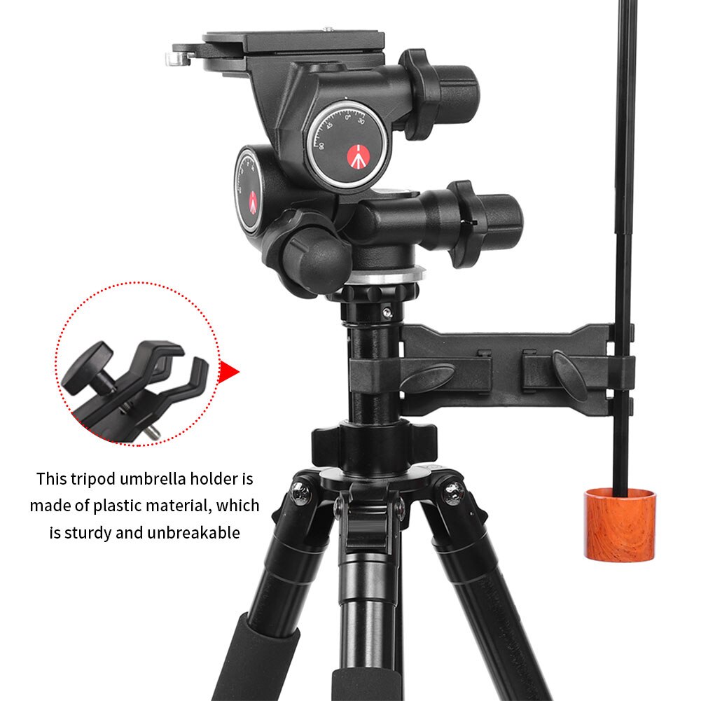 Outdoor Camera Tripod Umbrella Holder Camera Umbrella Sunshade Holder Clip Clamp Bracket Light Stand Tripod Support Accessories