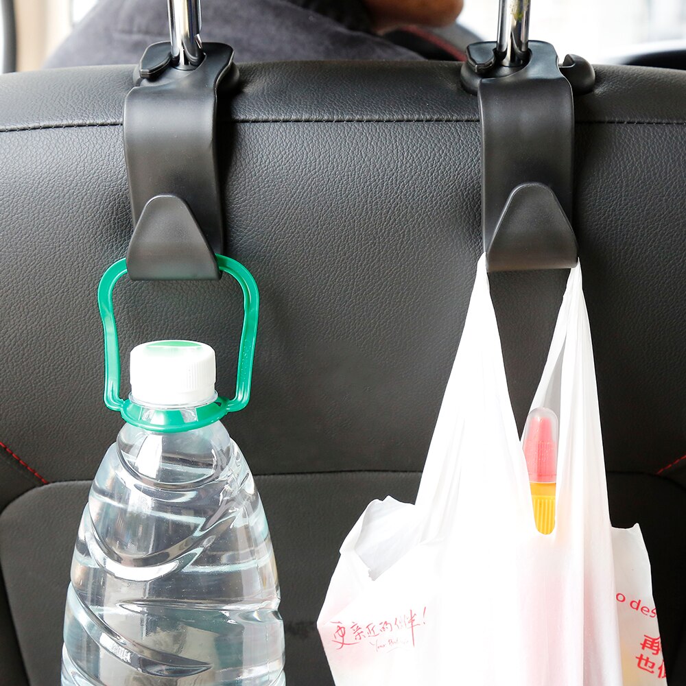 Bil bagsæde nakkestøtte holder auto bøjle kroge klip til pung taske klud købmand bil interiør tilbehør