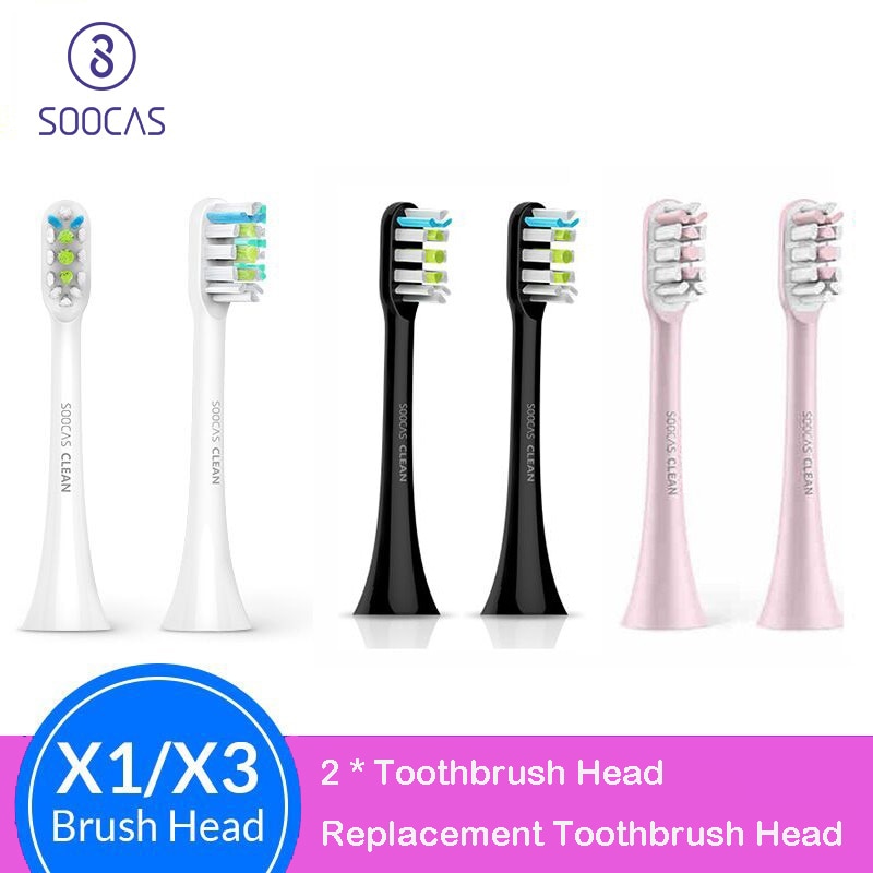 Soocas X3U X3 X5, cabezales de repuesto para cepillo de dientes Xiaomi Mijia X3U V1, cabezal de cepillo de dientes, original, Sónico, eléctrico