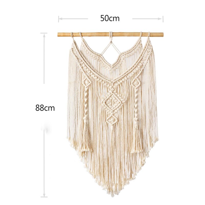 Macrame Wall Hanging Tapestry Wall Decor Boho Chic Bohemian Woven Home Decoration