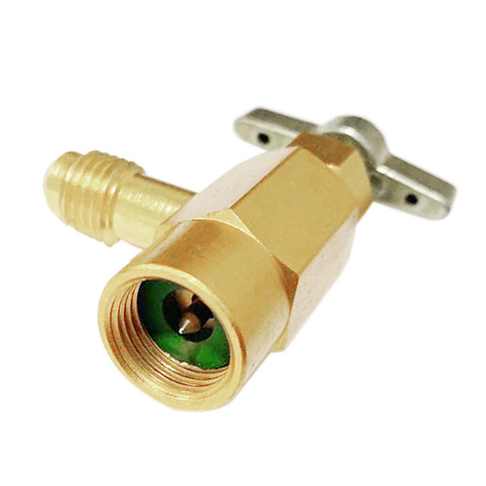 til  r134a kjølemedier 1/2 acme tråder 1/4 "sae flaskeåpner adapter a/c kjølemiddel kan tappe ventil rote måke flaske adapter