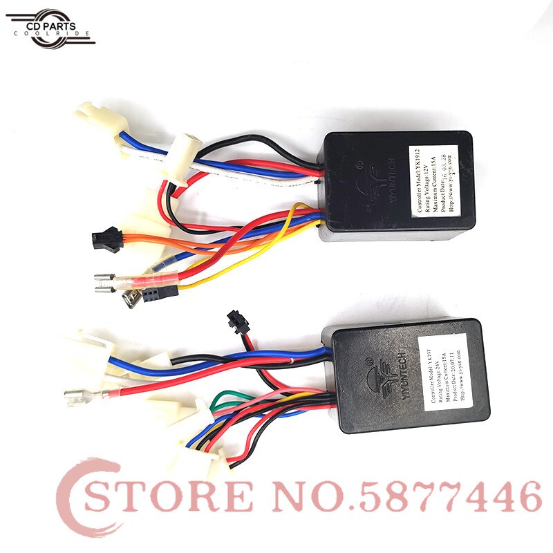 Contrôleur de moteur à brosse YK19F 12/24V 15A, pour petit Scooter électrique de surfeur, Type fermé, Mini dispositif de contrôle de moteur de petite puissance