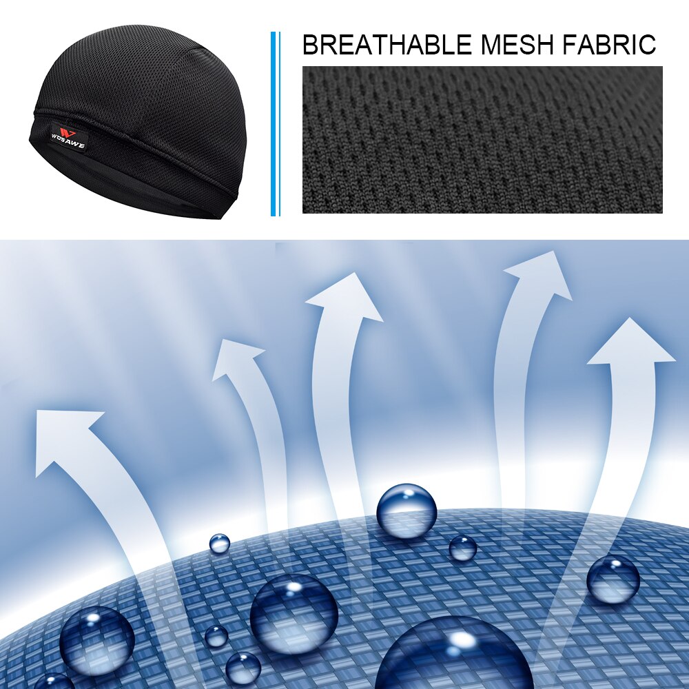 Gorro ultraligero de secado rápido con forro para casco de bicicleta, gorra para deportes al aire libre