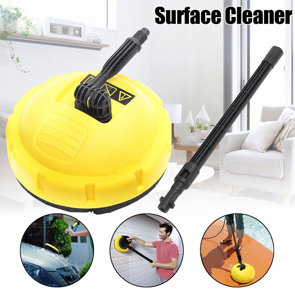 Driveway Path Flexible Pressure Washer Long Handle Wall Surface Clean Round Rotary Brush Paving Patio Garage Door For Karcher K