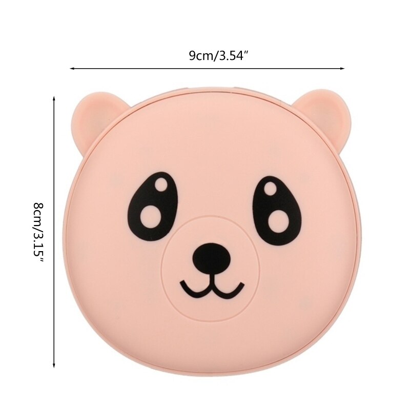 Cute Cartoon Panda Bear Winter Mini Hand Warmer 2 In 1 3600mAh Rechargeable Pocket Mobile Power Bank Reusable Electric U1JE