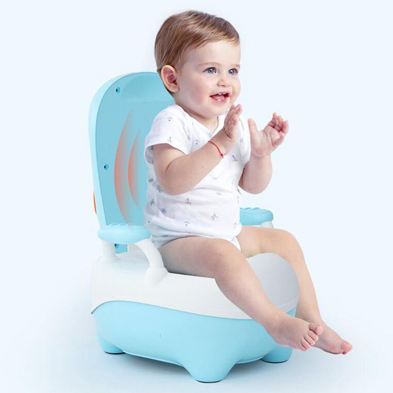 Orinal para bebés niños silla de asiento de entrenamiento portátil lindo hipopótamo viaje olla niños inodoro con cepillo de orinal gratis