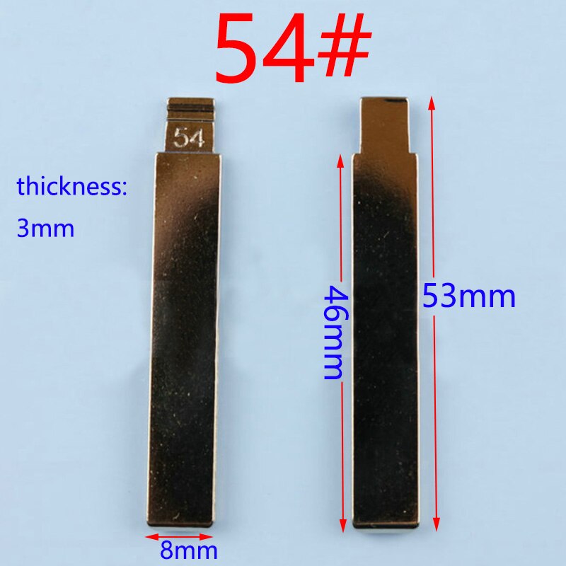 Remote Key Blade #02 #31B #15 Car key embryo For Kia Toyota Right Left Blade Car Key Embryo No.15 No.31 replacing the key head: 54