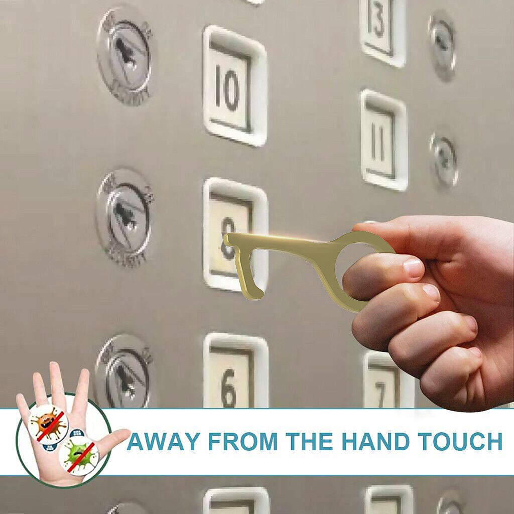 Contactless Safety Door Opener Safety Protection Isolation Brass Key Door Opener Door Opener Hands Free Touchless Foot Door Open