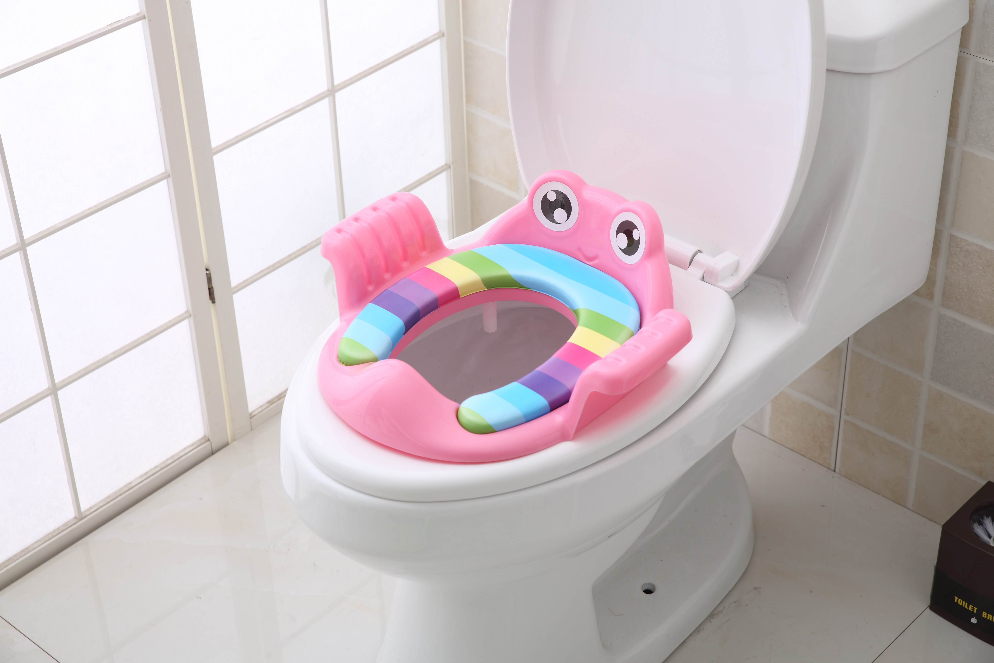 Baby potte toilet sæde børn potte sikkert sæde med armlæn til piger dreng toilet træning udendørs rejser spædbørn pottepude