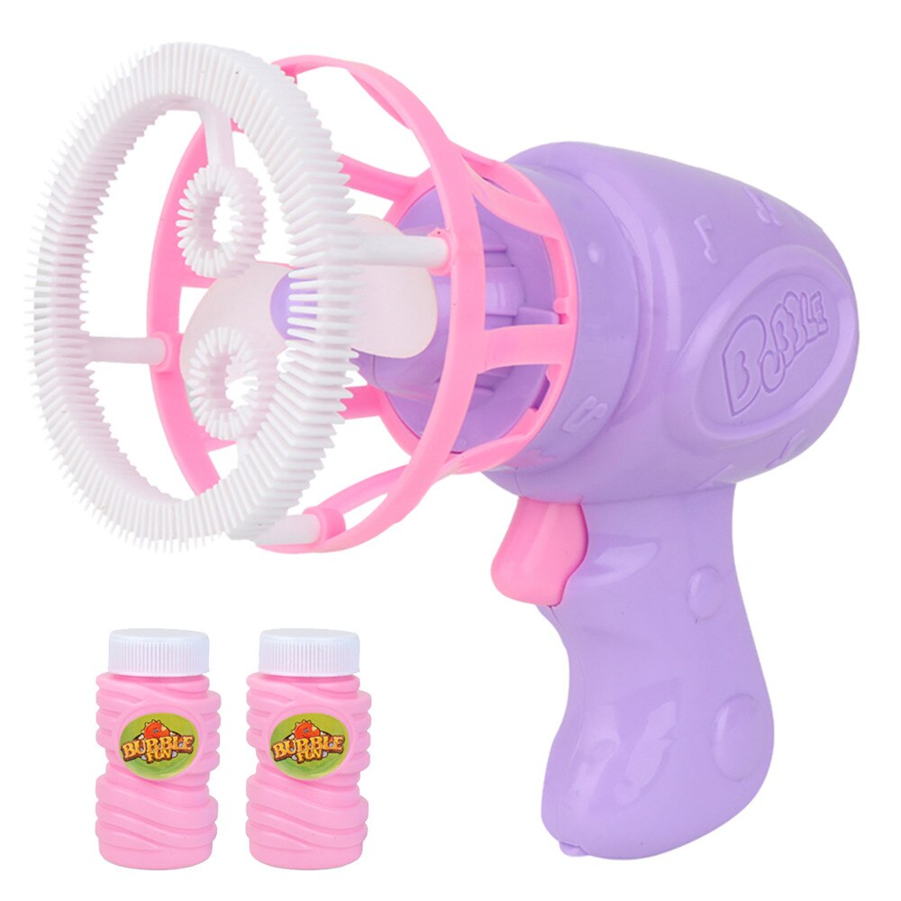 Grappige Automatische Bubble Blower Lichtgewicht Ventilator Elektrische Bubble Machine Outdoor Kid Speelgoed Eco-Vriendelijke Speelgoed Christmas Juguetes: Paars