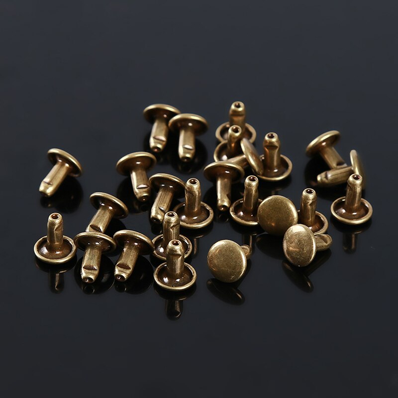 Garment Rivets Antique Silver Iron 50 Sets Of Double-Sided Rivets With Pure Copper Riveting Set DIY Apparel Sewing Fabric