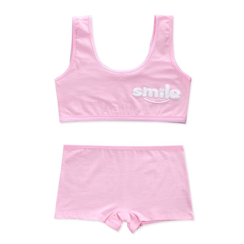 Training Bh Set Meisjes Tiener Ondergoed Set Meisjes Beha Voor Tieners Kinderen Ondergoed 8-14 Jaar: Roze