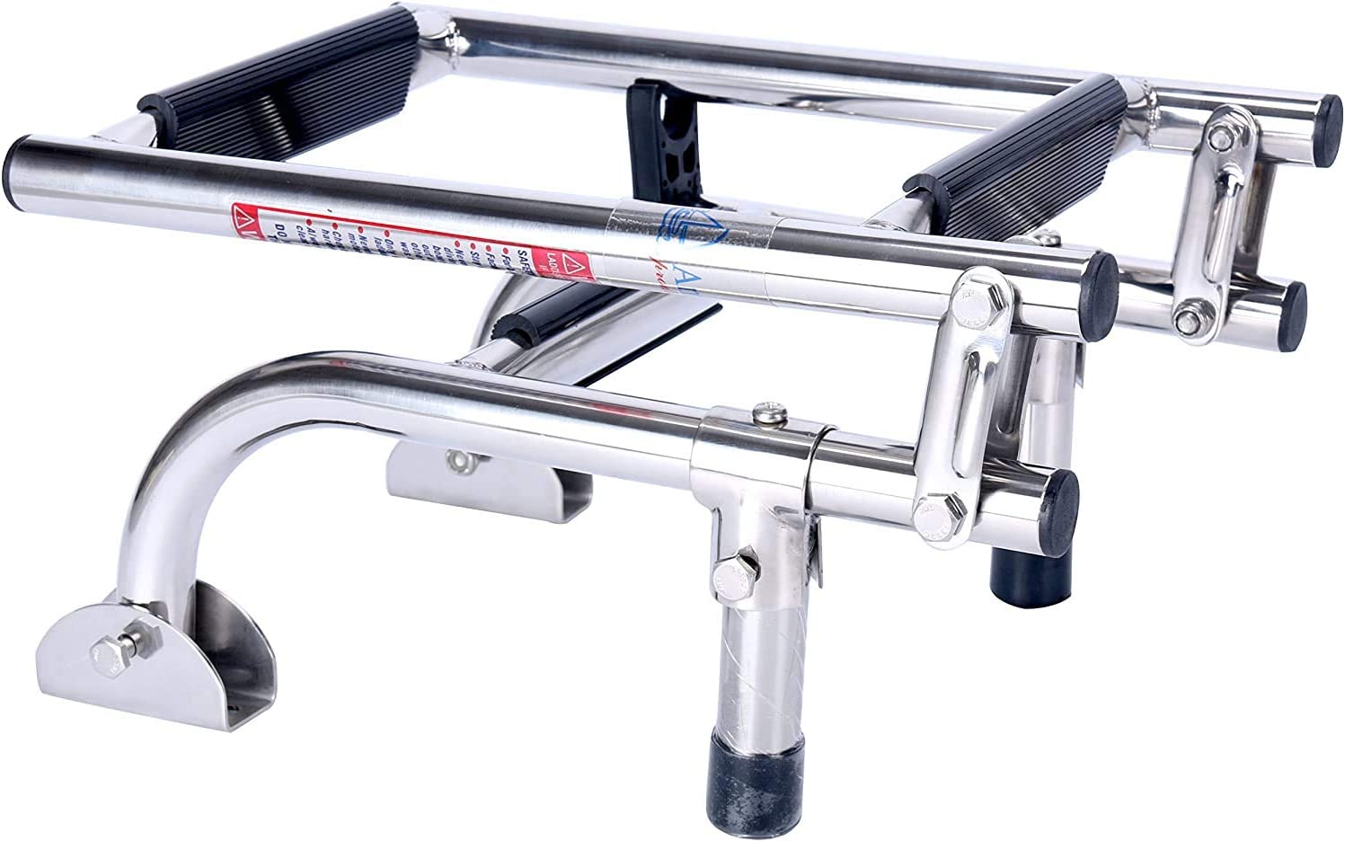Boot Accessoires Marine 3 Step Vouwladder Boot Marine Roestvrij Staal Ponton Ladder Gepolijst 2 + 1 Trede