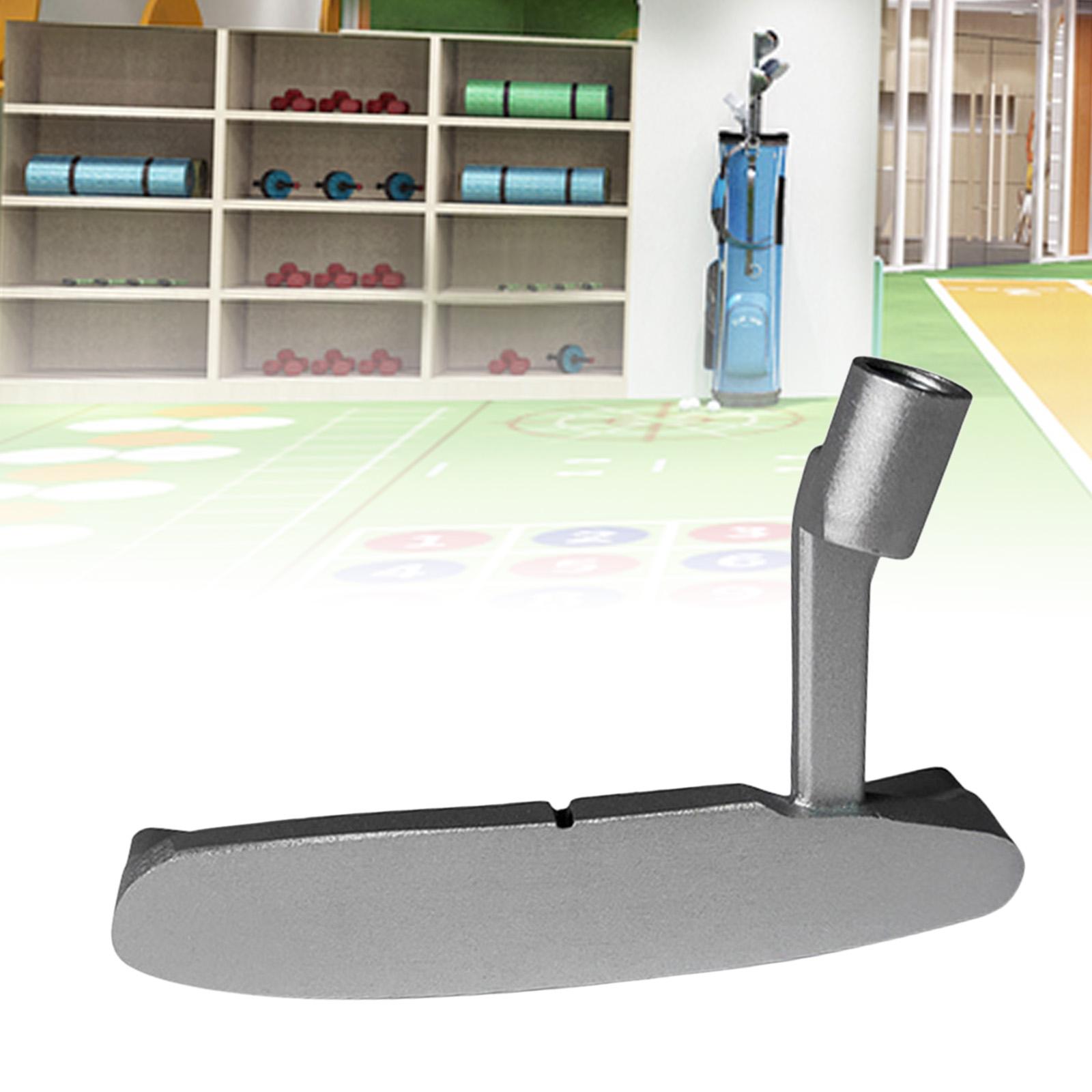 Zinklegering Golf Praktijk Putter Hoofd Golfclubs Onderdelen Zilver Vervanging Enkelzijdige Rechtshandig Voor Unisex Outdoor Kinderen