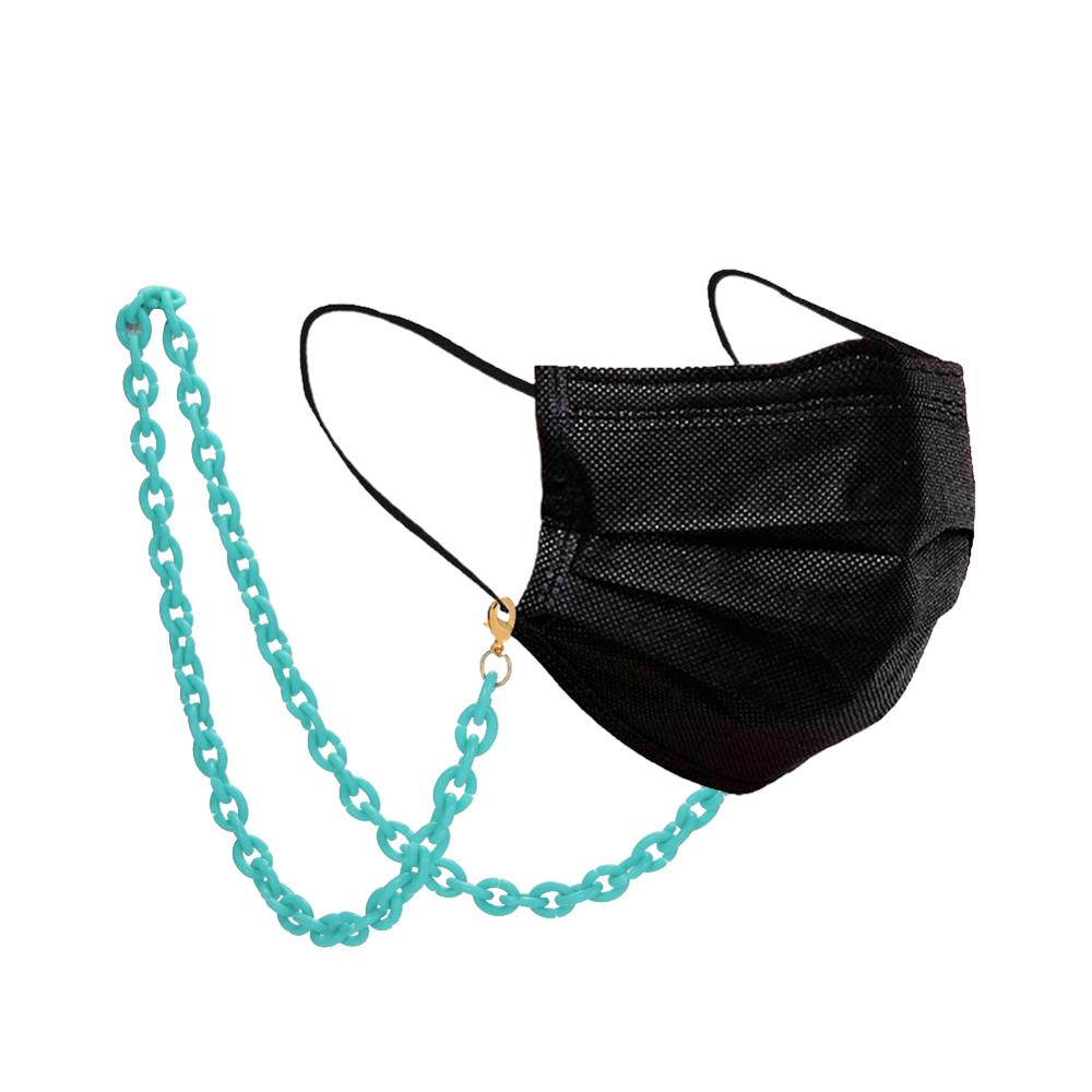 Teamer Cadena de soporte para mascarillas faciales para mujer, collar decorativo de que sujeta tu máscara alrededor de tu cuello, cadena de gafas acrílicas: green 4