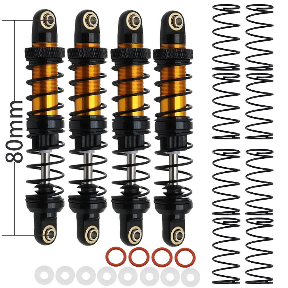 Metal 70mm 80mm 90mm 100mm 110mm 120mm Shock Absorber Oil Damper for 1/10 RC Crawler Car Axial SCX10 AXI03007 RBX10 D90 TRX4