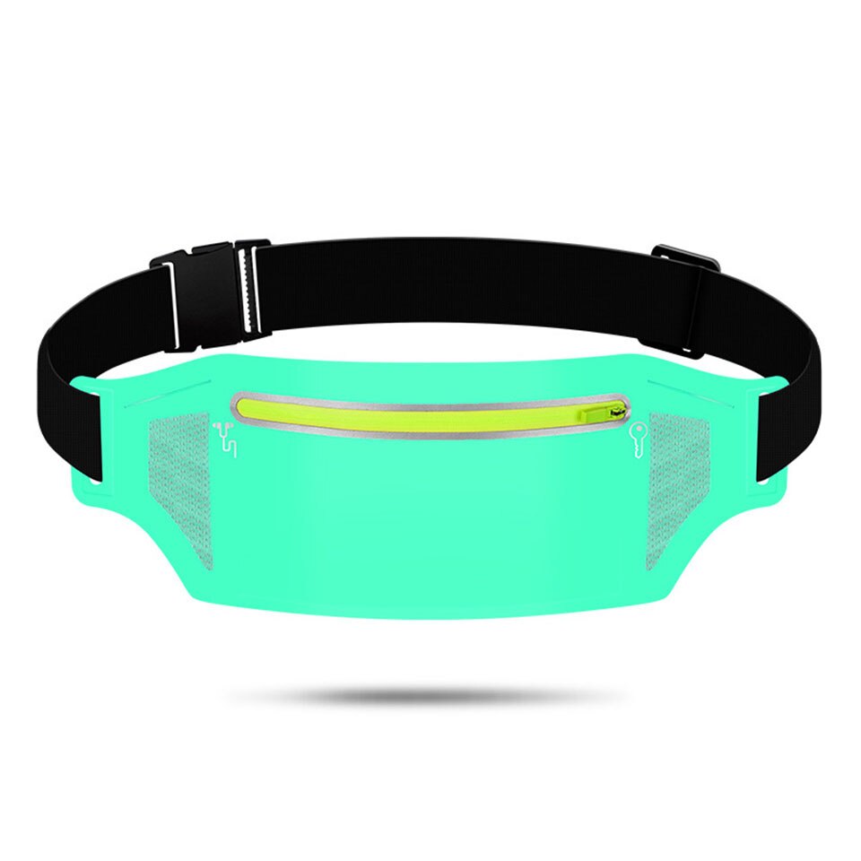 Trail Running Bag Waterproof Running Waist Bag Reflective Fanny Pack Men Women Jogging Marathon Belt bag Gym Fitness Bag: Type A Sky blue