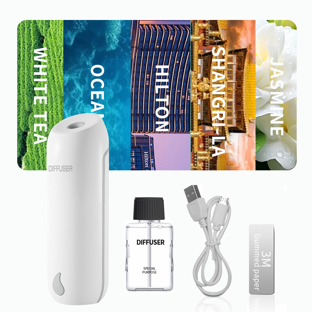 Diffusore di aromi a parete 3 modalità Diffusore di oli essenziali Ricaricabile Atomizzazione ad ultrasuoni Aromaterapia Umidificatore Casa: Rosso ruggine / AU