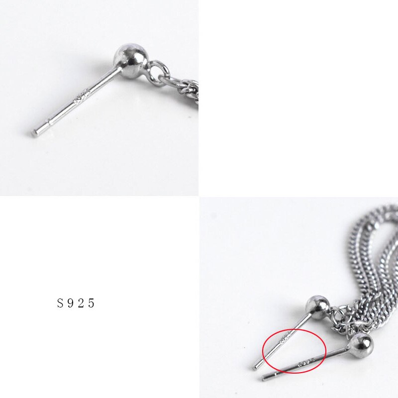 La Monada Women Silver Earrings Stud Tassel Trend Silver 925 Jewelry Woman Earrings For Women Silver 925 Girls Ball