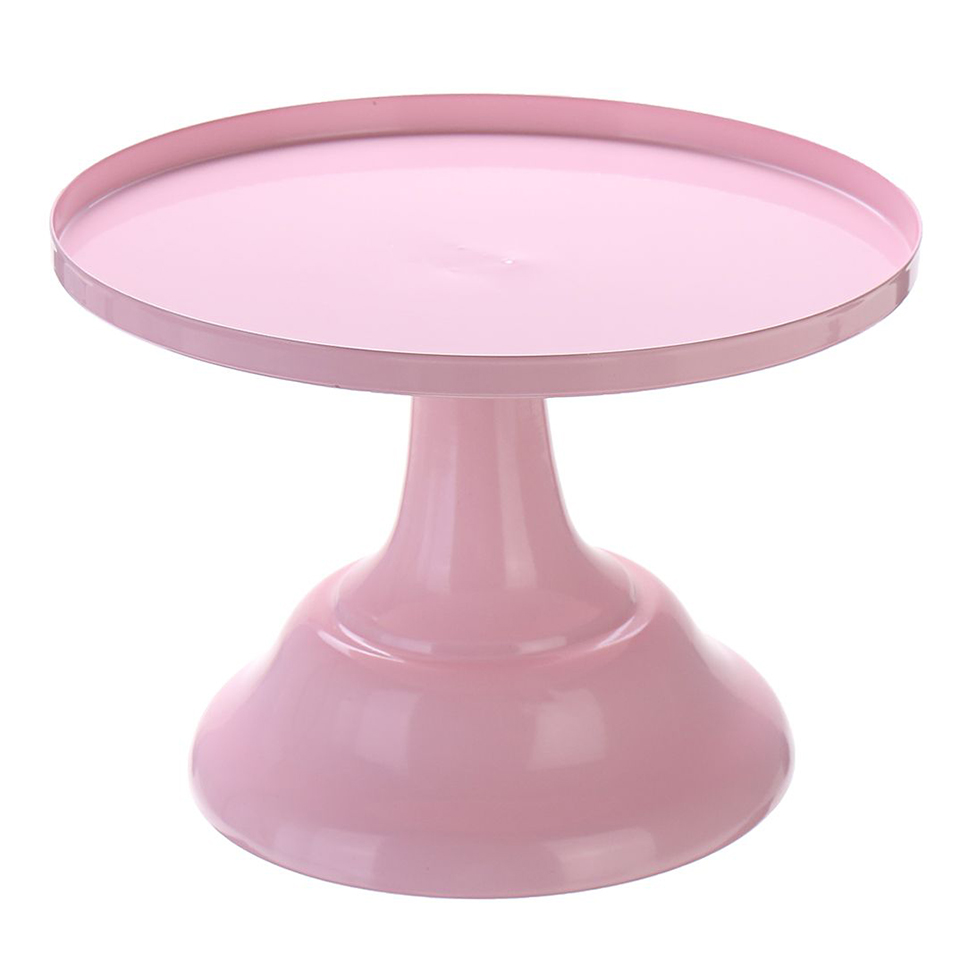 Transhome cupcake stativ metall dessertbord høyt kakebrett jule bryllup bursdagsfest macaron cupcake stativ bryllup stativ: Rosa 20cm