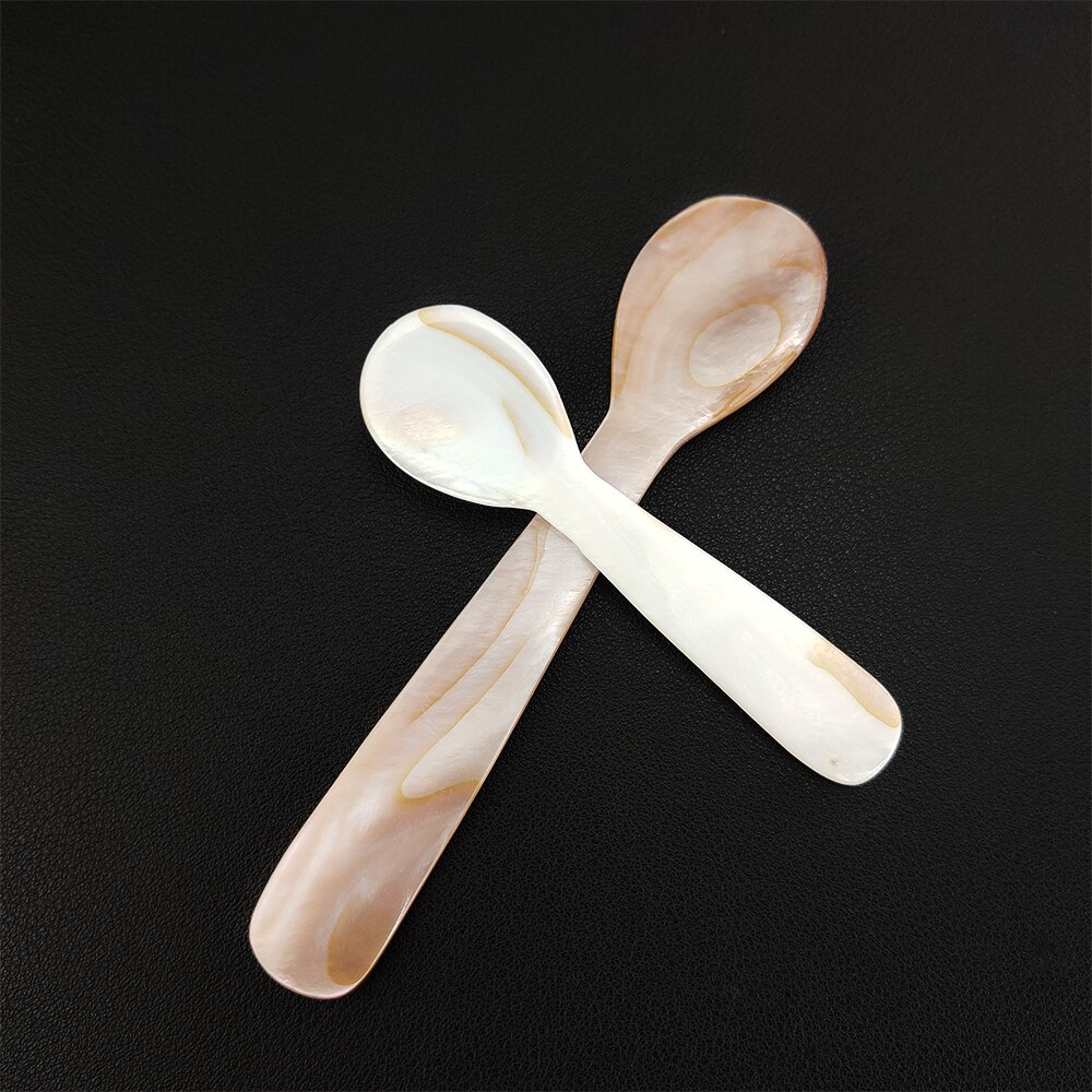 Cuchara Natural para dormir, cuchara para café, caviar, postre, mascarilla, 1 unidad, 9,2 cm/13cm