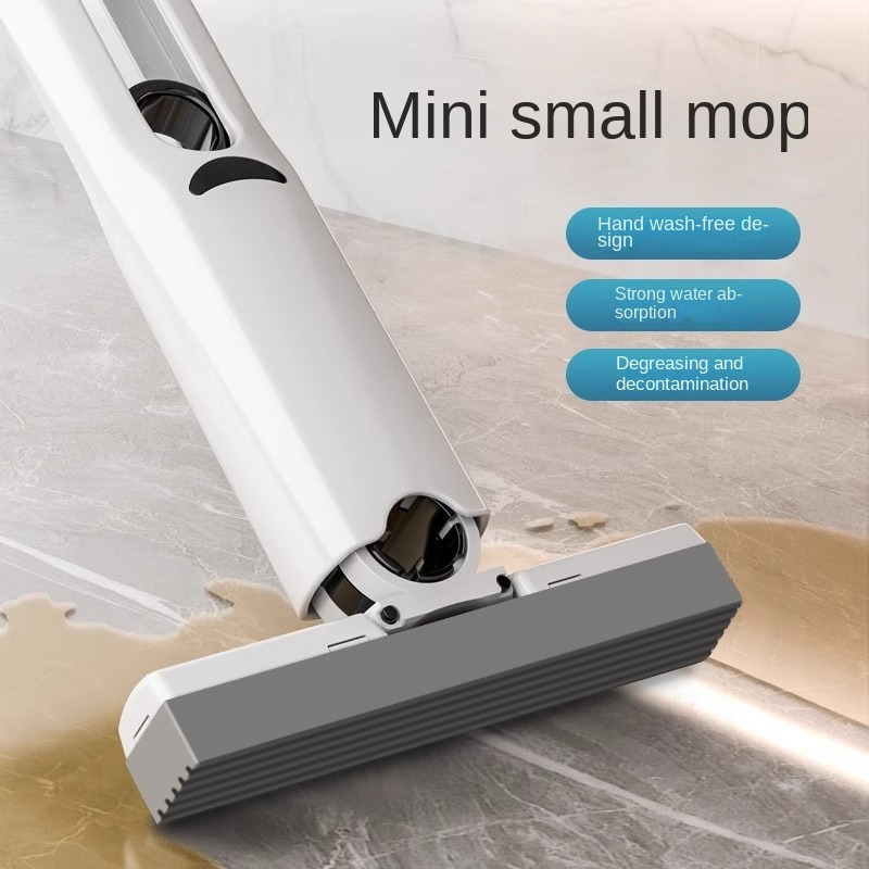 Mini Mop Powerful Squeeze Mini Mop Folding Home Cleaning Mops with Self-squeezing Floor Washing Mops Desk Window Car Clean Tools
