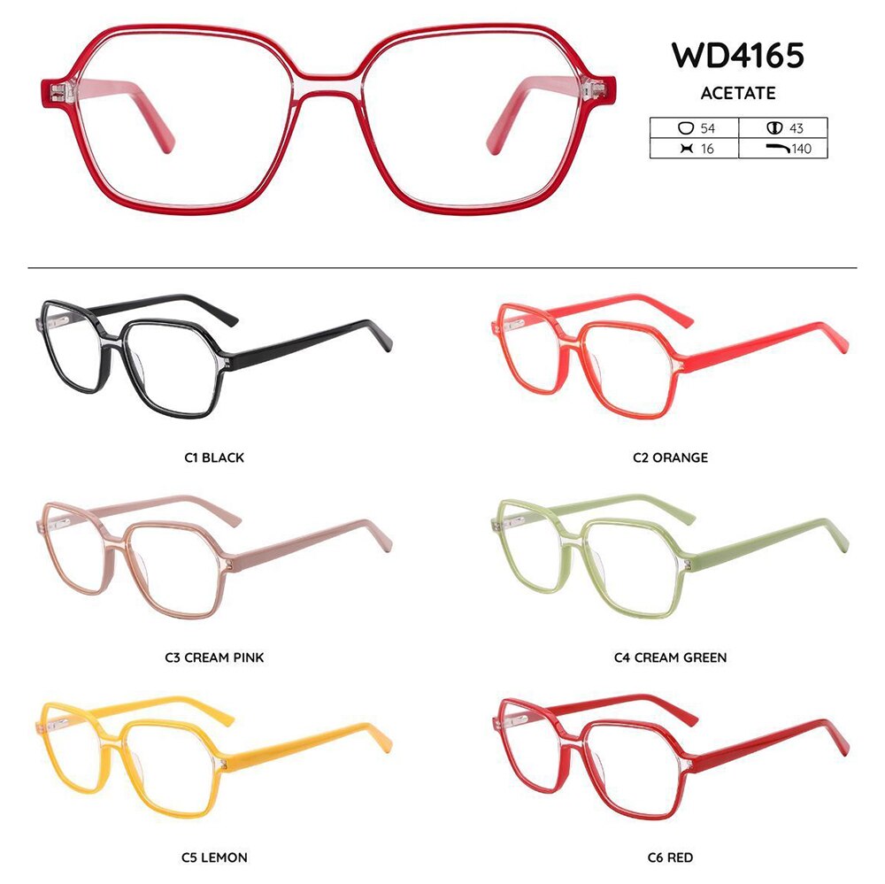 SASAMIA Square Glasses Frames for Female Optical Glasses Frames Spectacles Frames for Woman Eyewear glass green