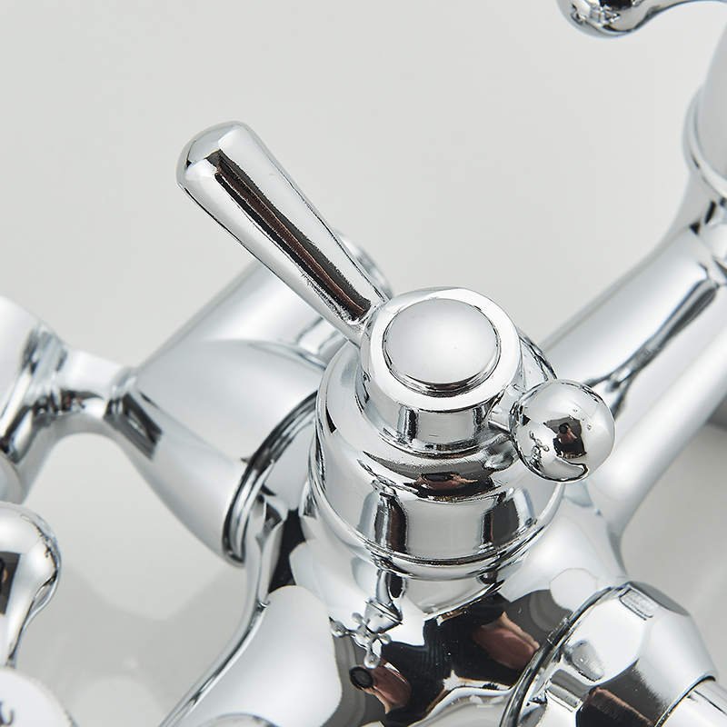 Chromen Badkuip Douchekraan Wandmontage Bad Mixer Lange Mond Tuit 360 Rotatie Badkuip Kraan Mengkraan Douche