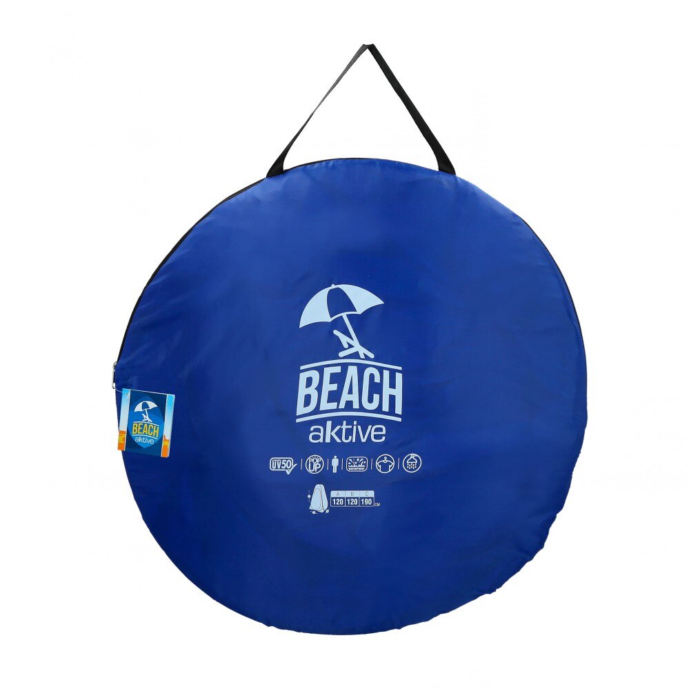 Tienda ducha cambiador para camping sin suelo Aktive 120x120x185 cm