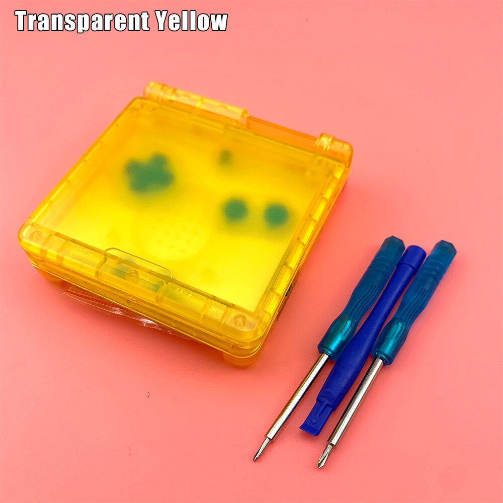 pour GameBoy Advance SP classique clair édition limitée boîtier de remplacement coque lentille d'écran pour GBA SP couvercle de boîtier