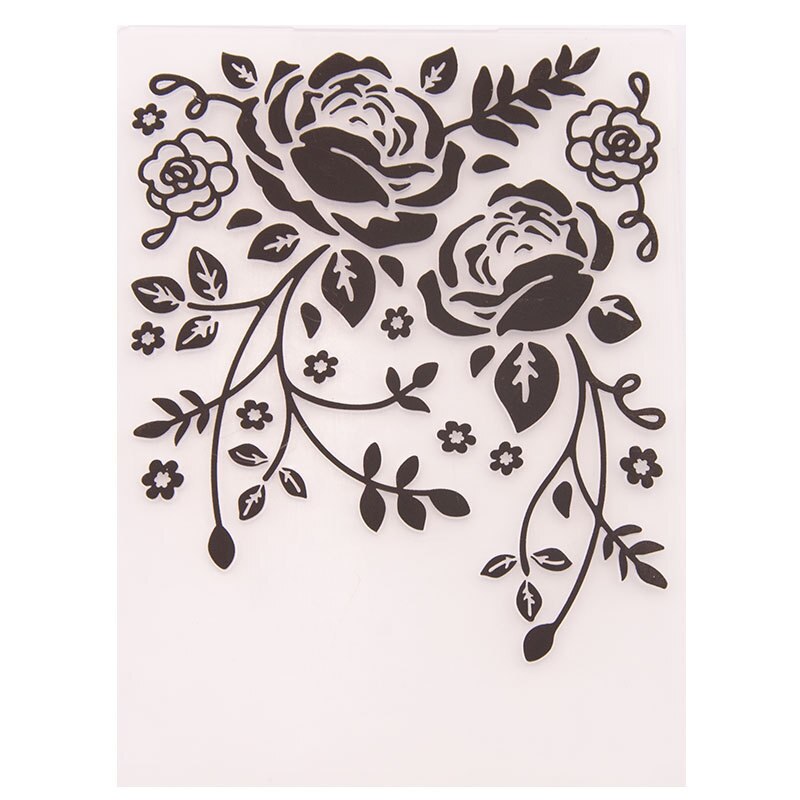 10.5x14.8 Magic plastic lace flower Embossing folders Plastic For Scrapbooking DIY Template Fondant Cake Photo Album Card Making: B