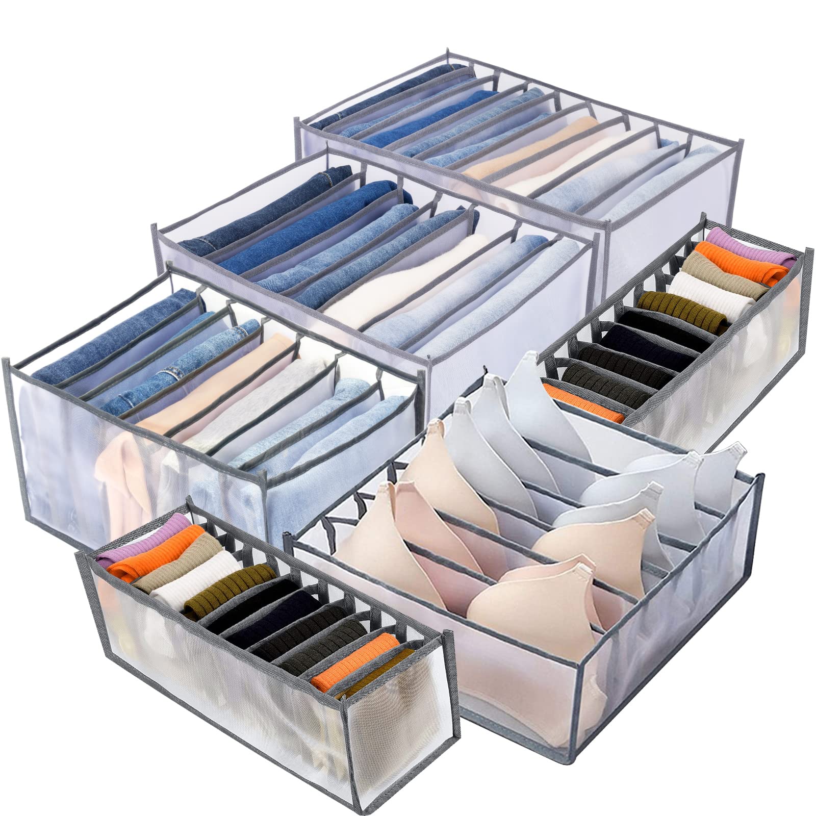 Organizador de ropa de armario, caja de almacenamiento de ropa interior para sujetador, organizador de ropa de bebé, organizador de cajón de ropa interior para dormitorio