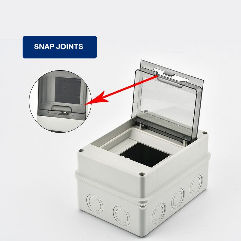 110*153*95mm HT- 2 5way IP65 Household waterproof dustproof Illumination distribution box power DB plastic Junction Wire Box