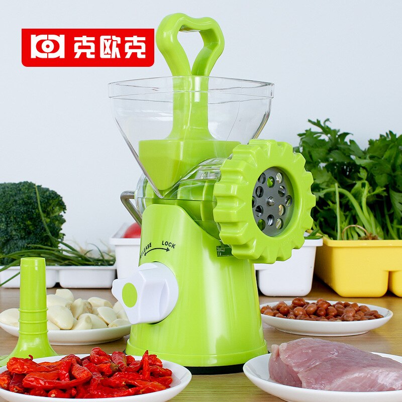 Manual meat grinder household small sausage stuffer hand crank stainless steel