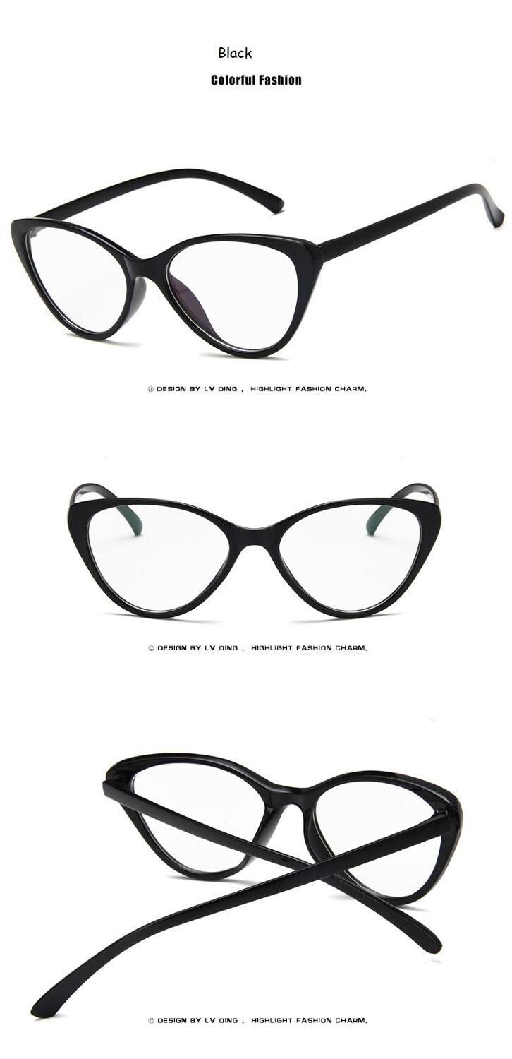 Spectacle frame cat eye Glasses frame clear lens Women Red black Eyewear optical frames myopia nerd black purpl eyeglasses