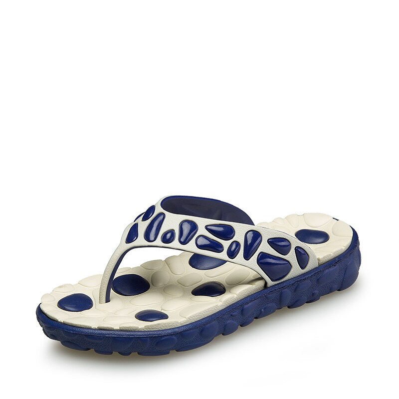 Chanclas de de verano para hombre, cómodas zapatillas de baño de masaje para hombre, sandalias masculinas baratas de X1371 35: white / 8,5