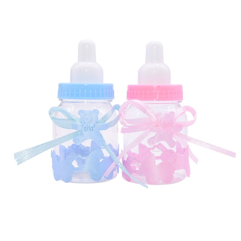 12 sztuk chłopiec dziewczyna wystrój niemowlę prysznic czekoladki cukierki butelki chrzest sprzyja skrzynka płeć ujawnić impreza pudełka na prezenty mini butelka dla dziecka