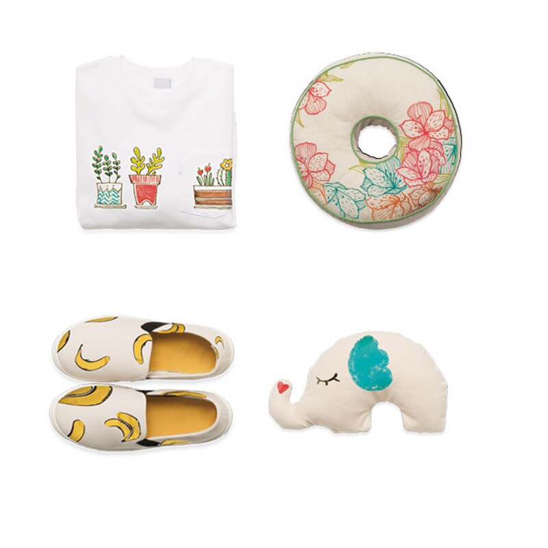 12/24 Kleuren Stof Verf T-shirt Brush Marker Pigment Waterdichte Inkt Marker Voor Textiel Ideaal Kleding Accessoires Diy Schilderen