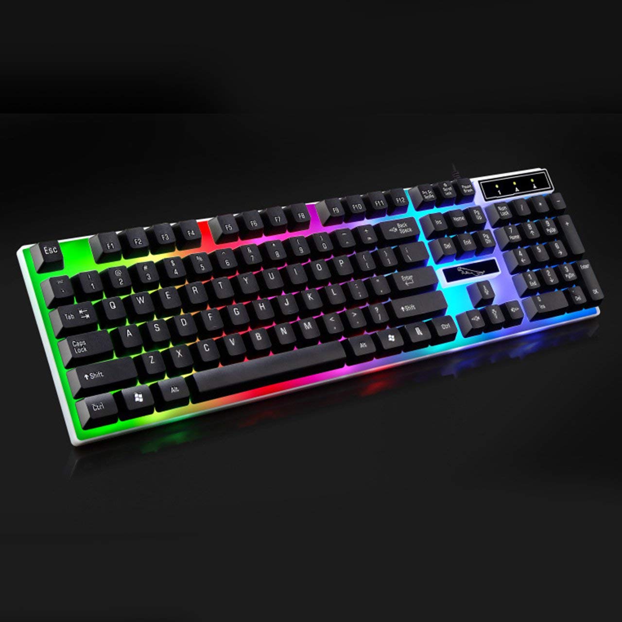 G21 USB Wired Mechanical Suspended Keyboard led Colorful Backlight Gaming Keyboard Waterproof for PC Computer Gamer OD