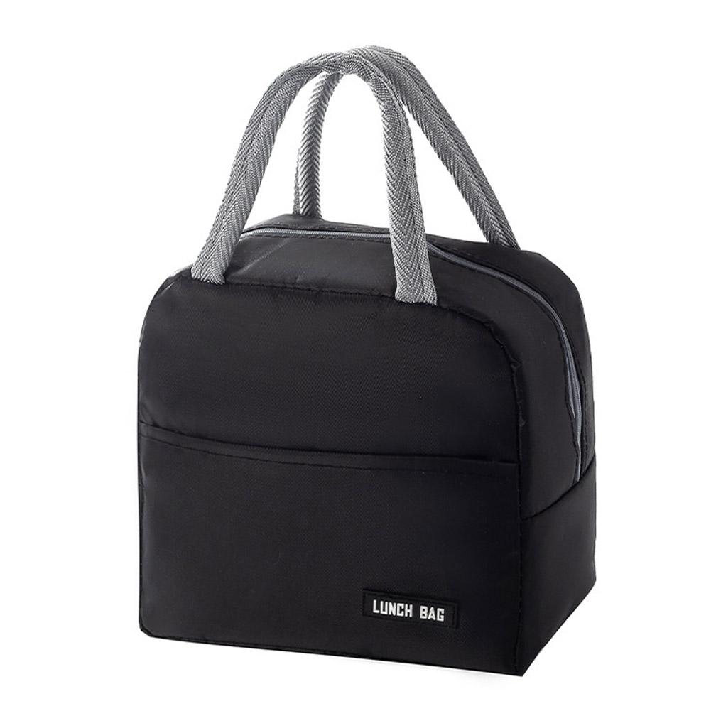 Lunch Bag Oxford Cloth Lunch Bag Insulated Lunch Box Bag with Leakproof Aluminium Foil Lining Mouth with Zipper: Clear