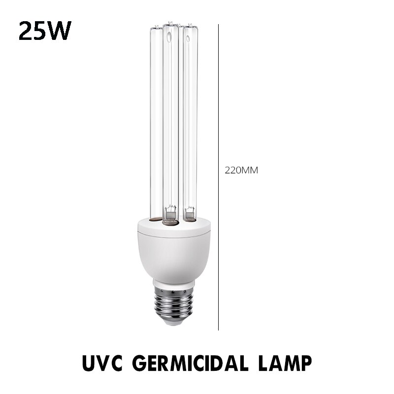 E27 15W 25W UV Ultraviolet Light Lamp Quartz Germicidal Disinfection Light LED UVC Ozone Bulb UVC 220V Sterilizer Kill Mite Lamp: 25W UVC / 220V
