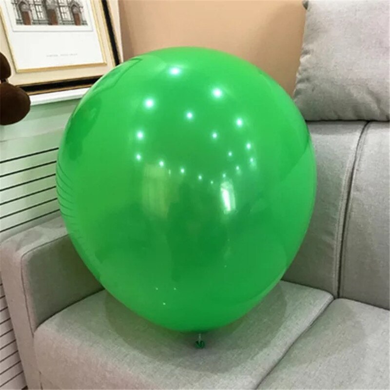 36inch Giant White Pink Latex Air Helium Balloon Big Round Inflable Golobs Wedding Birthday Party Decoration Baby Shower Balls: Green