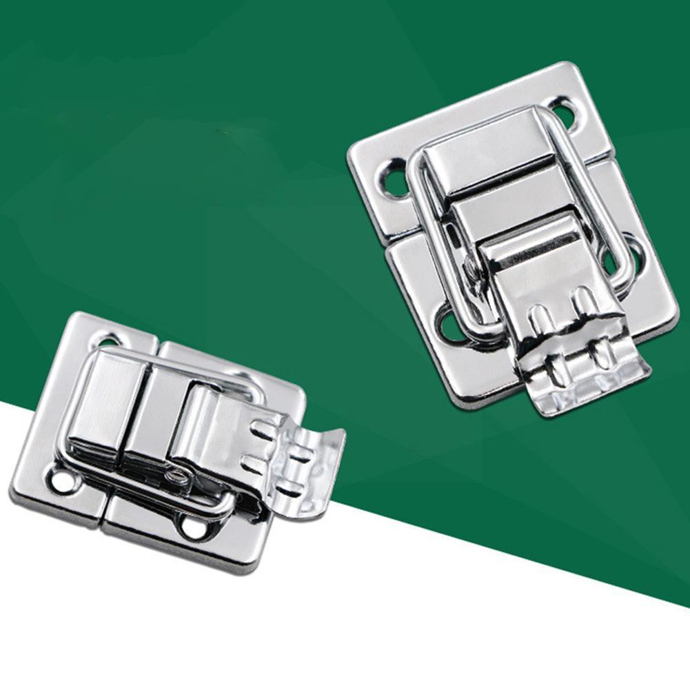 1pc Silver Fastener Toggle Latches Catch Chest Suit Trunk Lock Cosmetic Mini Boxes Box Buckle Buckles W9h1