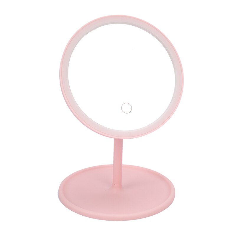 Intelligent Makeup Mirror Desktop Led Light Mirror Dormitory Desktop Adjustable Touch Dimmer Led Mirror Desk Cosmetic Mirror