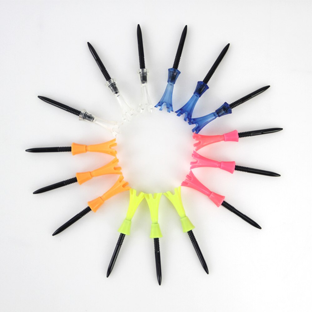 10Set Verstelbare 80Mm Training Golf Tee Bal Houder Self Staande Praktijk Anti-Vliegende Accessoires Bal Studs Tees