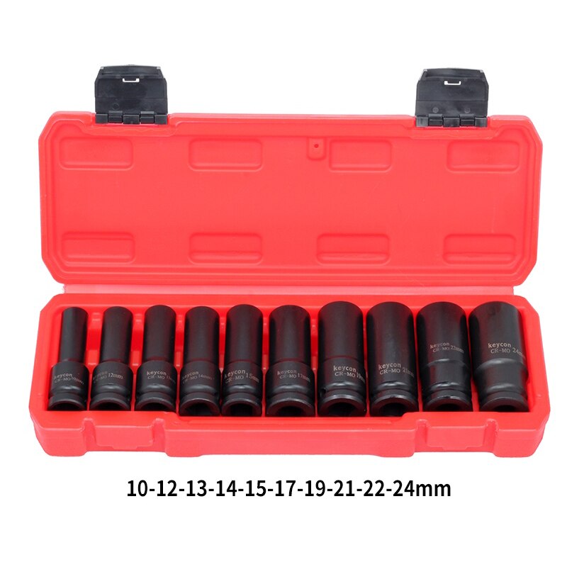 1/2 Inch 8-32mm Air Socket Adopter Universal Pneumatic Socket Wrench Head for Electric Impact Wrench Air Impact Wrench